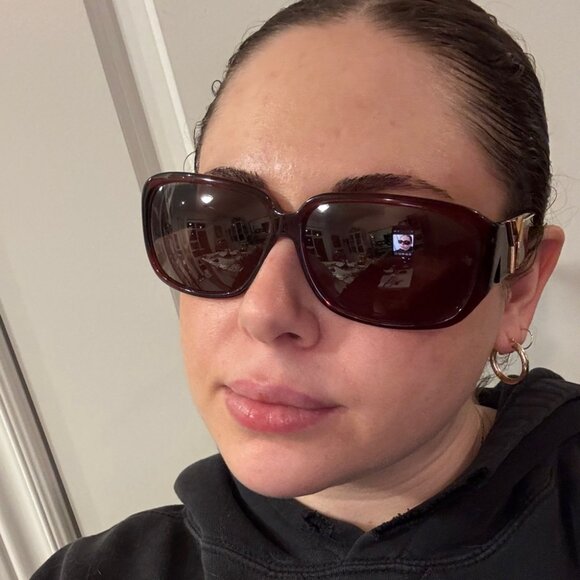 Vintage Y2K Yves Saint Laurent YSL 6207 Burgundy Red Sunglasses - Picture 10 of 10